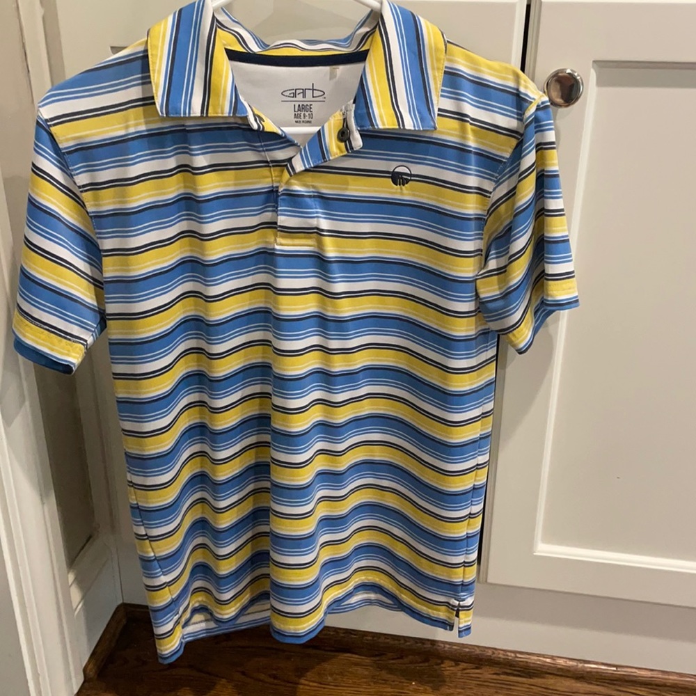 Colorful golf shirt boys